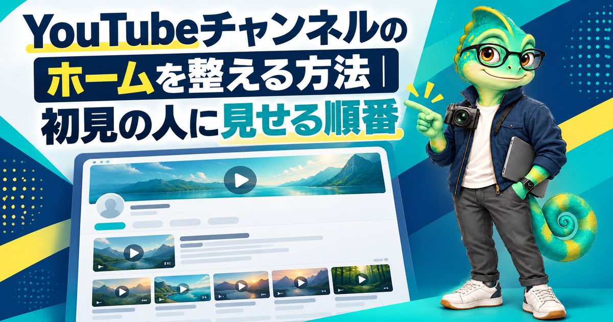 YouTubeチャンネルのホームを整える方法｜初見の人に見せる順番